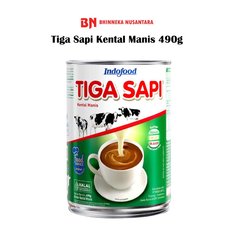 

Tiga Sapi Susu Kental Manis 490 Gram