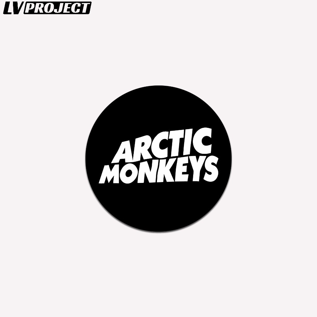 

Stiker Band Arctic Monkeys Bulat Vinyl Glossy Print Cut Sticker Gitar Laptop Koper