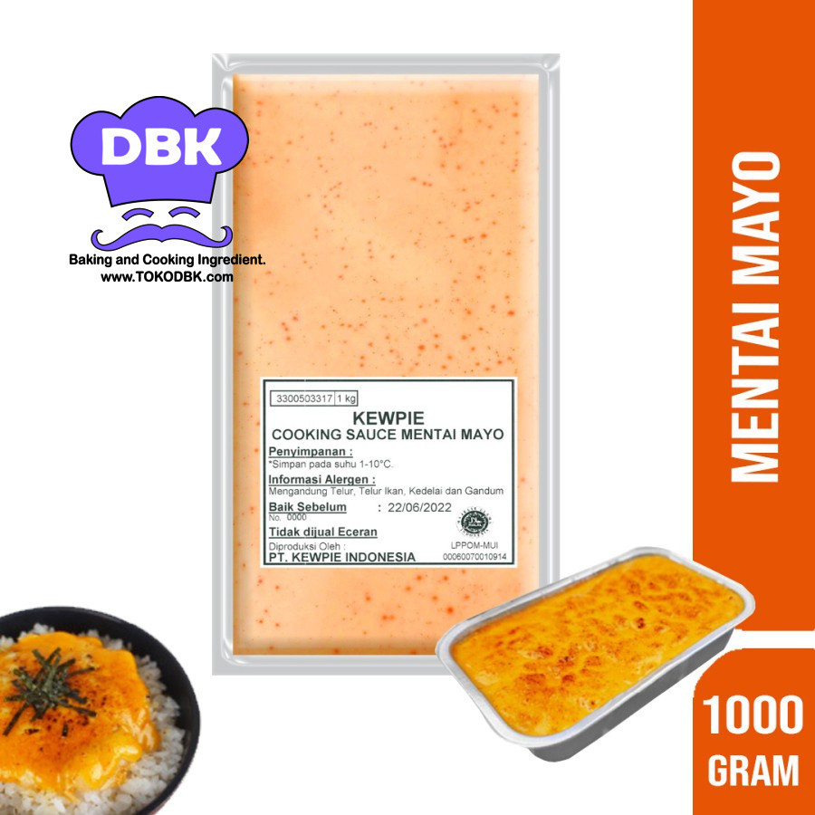 

KEWPIE MENTAI SAUCE MAYO 1 KG SAUS MAYONAISE