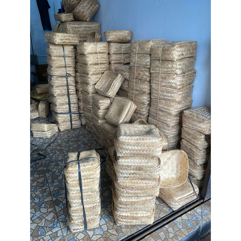 Sepasang Besek Bambu Grosir Murah Berkualitas |  Besek Bambu Handmade
