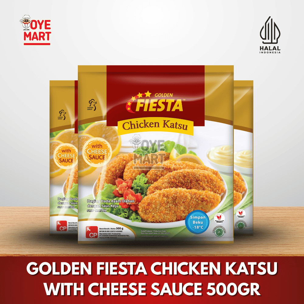 

GOLDEN FIESTA CHICKEN KATSU WITH CHEESE SAUCE 500GR / NUGGET KATSU