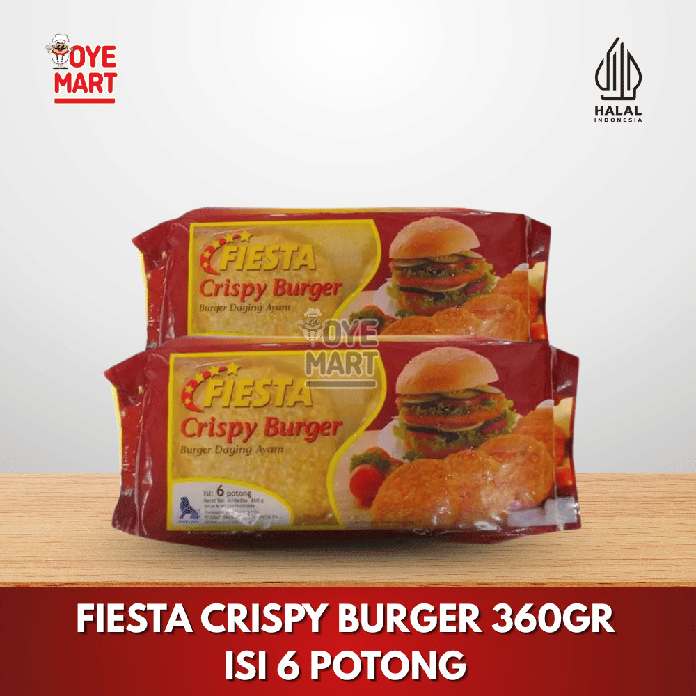 

FIESTA CRISPY BURGER 360GR ISI 6 / FROZEN FOOD