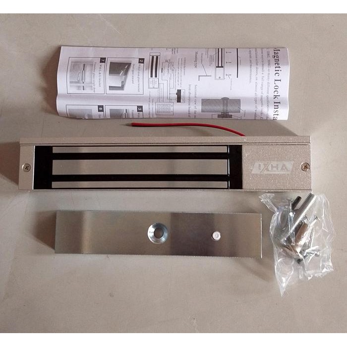 

Electronic Magnetic Lock Em lock IXHA 600lbs 280 kg untuk pintu kayu , Besi dan Kaca dengan list Alumunium - ZL Bracket OnlySale