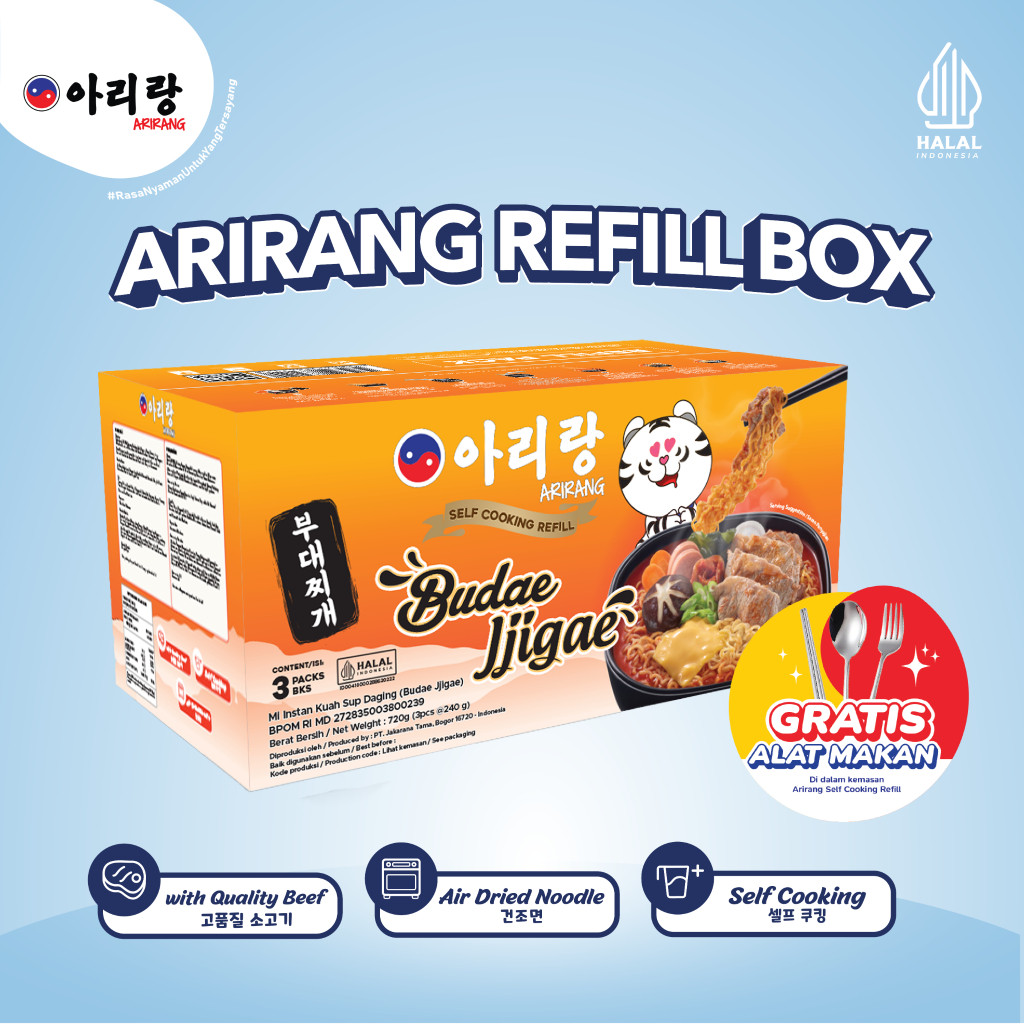 

Arirang Premium Box + Self Cooking Refill Budae Jjigae