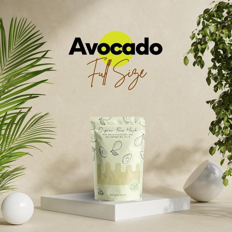 Masker Organik Skindivore Fullsize 60gr | BPOM