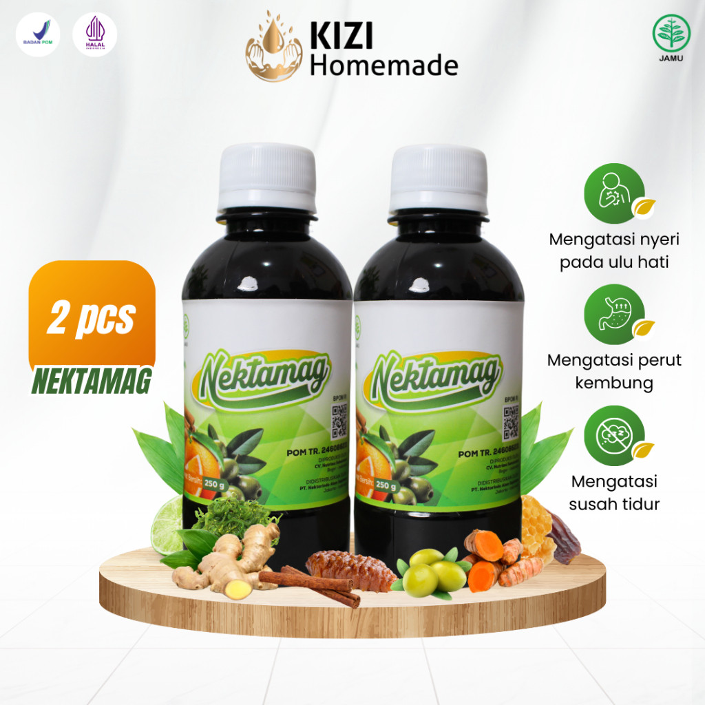 

Paket Madu Nektamag Isi 2pcs Lambung Sehat 250ml Herbal Atasi Asam Lambung Naik Maag Gerd Anxiety