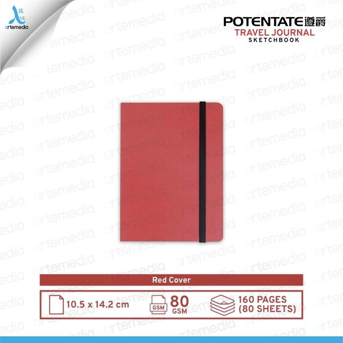 

TERLARIS! Potentate Travel Journal Sketchbook Soft Cover Buku Sketsa - 14.2x21cm SET 2