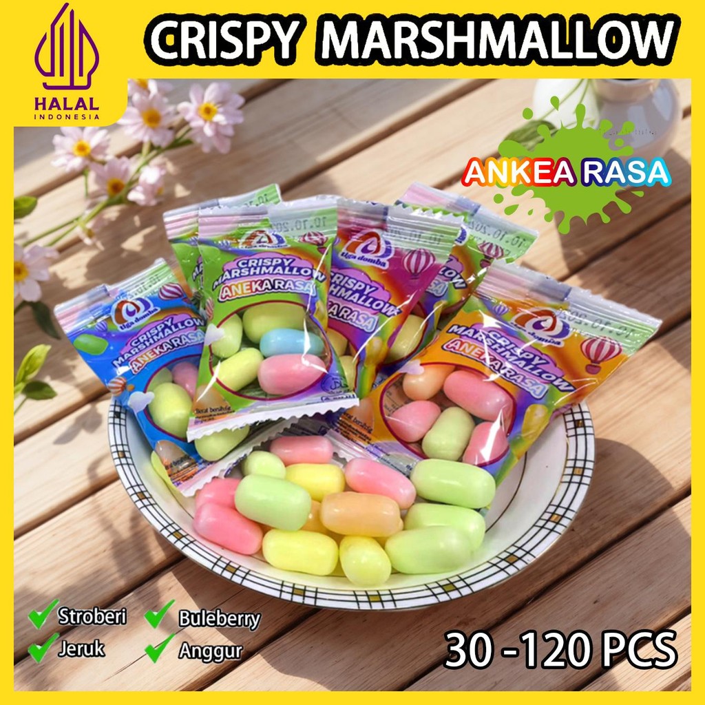 

Berbagai gaya untuk dipilih-Crispy Marshmallow- Various Fruit GummyFood Fruit Sweet Snack Food