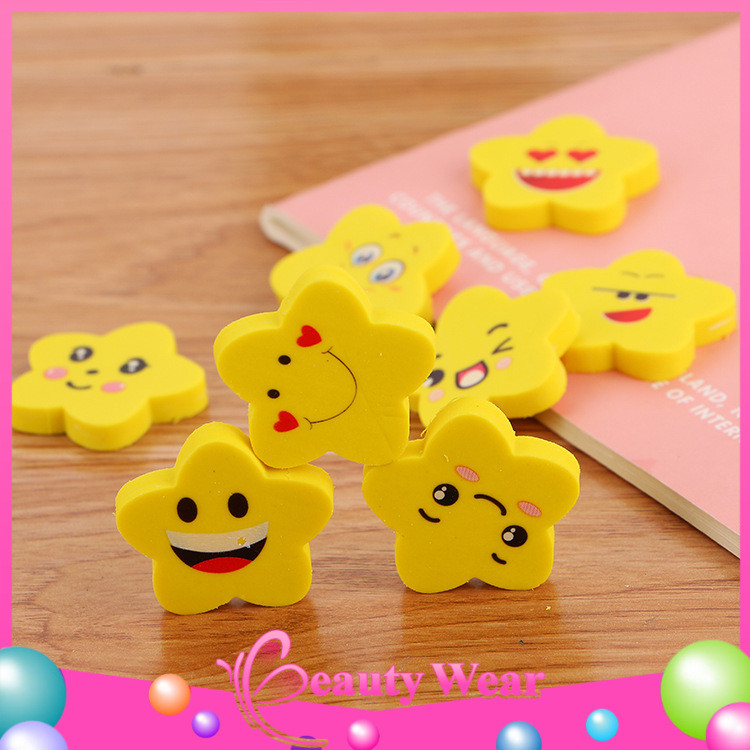 

Penghapus Pensil Bintang Karakter Emoji Smile Set 3pcs