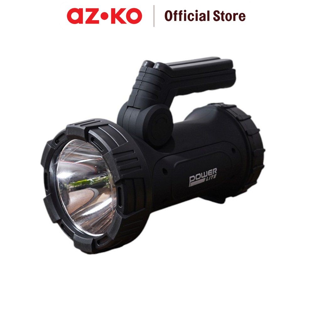 AZKO Powerlite Lampu Sorot Rechargeable Dengan Powerbank 10 watt Outdoor Light Lampu Penyorot Garden