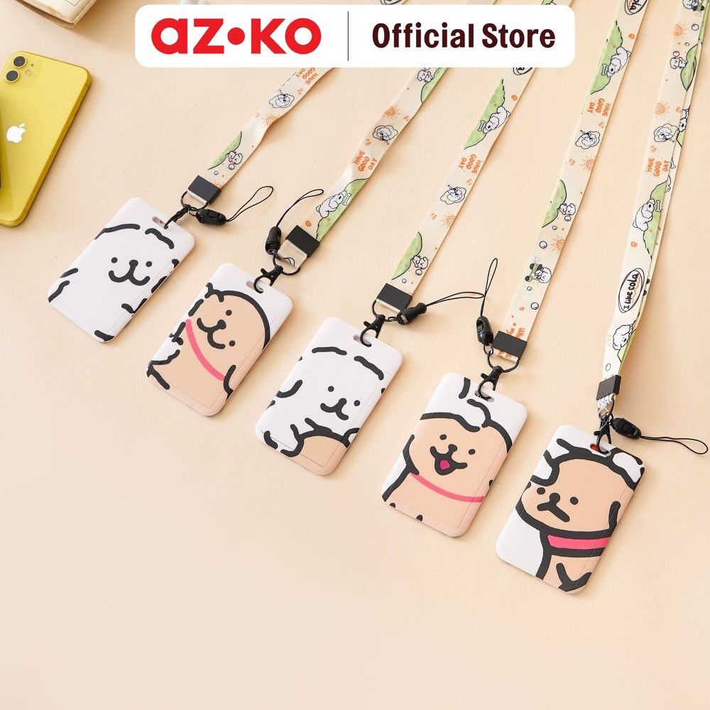 

AZKO Ataru Holder Id Card Print 17 Tempat Kartu Lanyard Name Tag Holder Id Card Holder Lucu