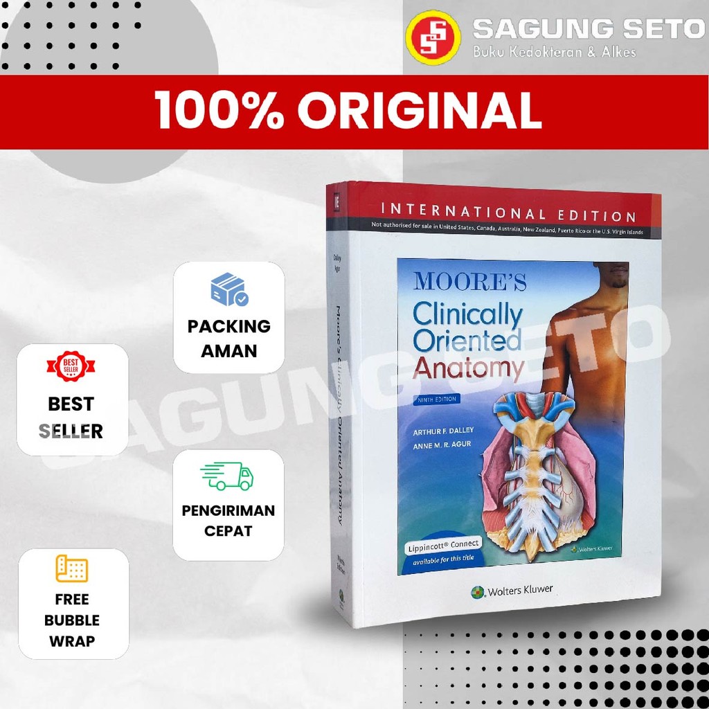 MOORES CLINICALLY ORIENTED ANATOMY 9ED-INTERNATIONAL -ARTHUR F. DALLEY