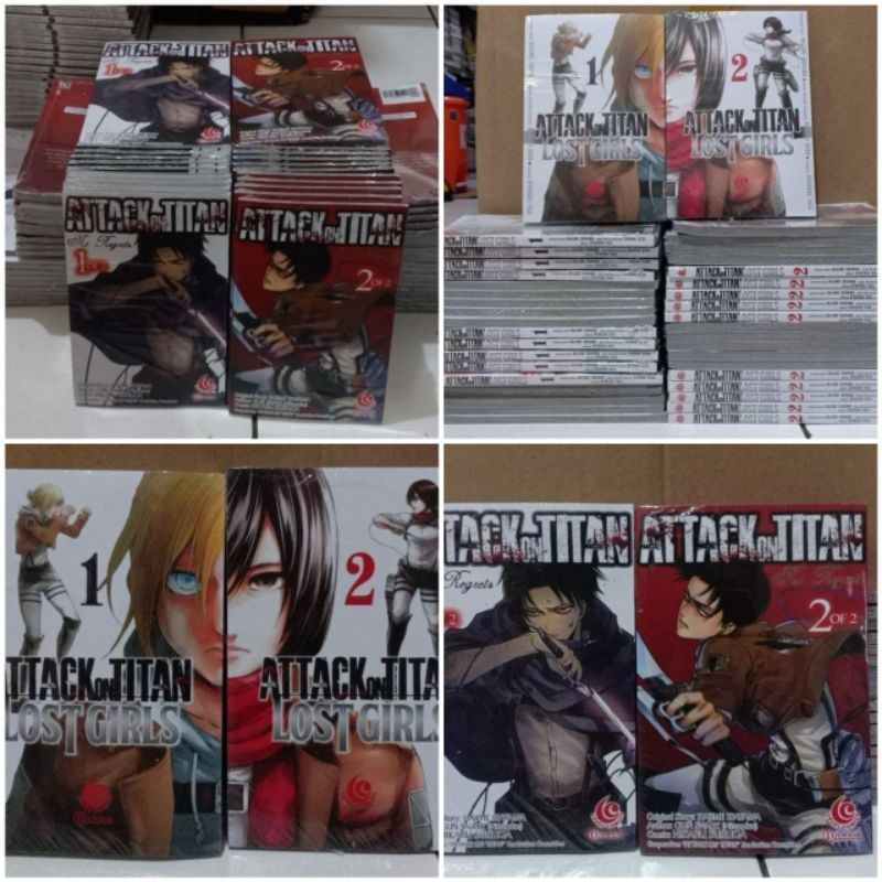 FLASH SALE ATTACK ON TITAN - NO REGRET & LOST GIRL 1-2 TAMAT READY STOK