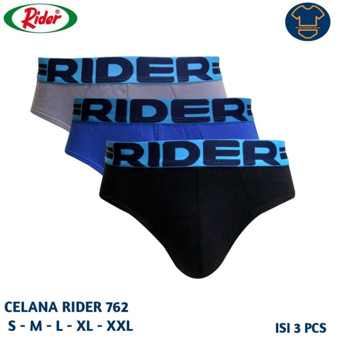 SALE -Celana dalam pria RIDER R762B ISI 3 | RIDER SPORT 762 - XXL