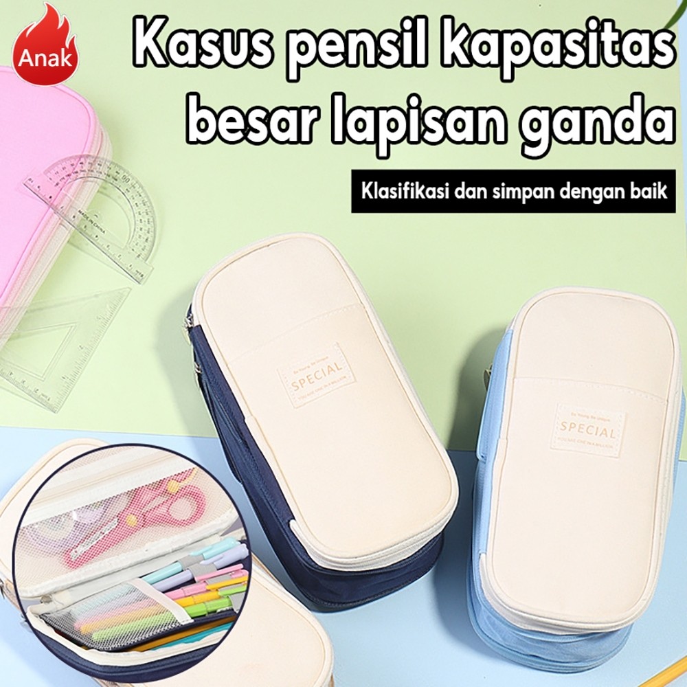 

Anak-Anak Tas Pena Berkapasitas Besar Tempat Pena Perlengkapan Penyimpanan Alat Tulis Tas Pena Anak-Anak Tempat Pena Kanvas Tahan Lama Produk anak