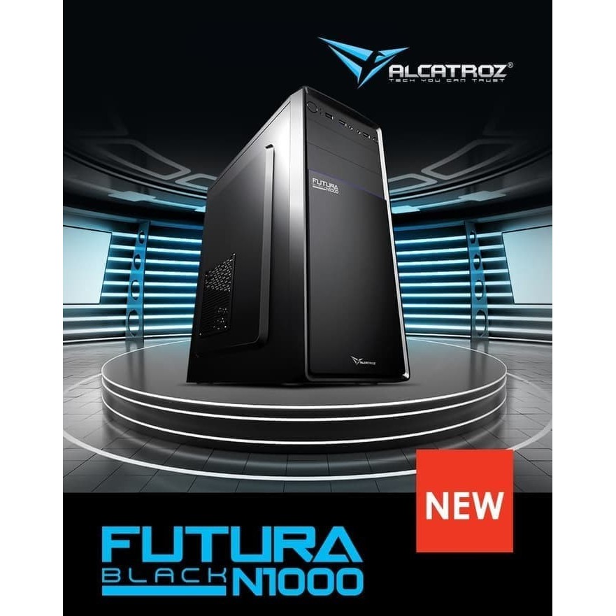 Casing PC Powerlogic Futura Black N1000/N2000 - 450W