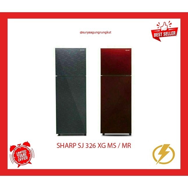 KULKAS SHARP 2 PINTU - SJ 326 XG MS / MR