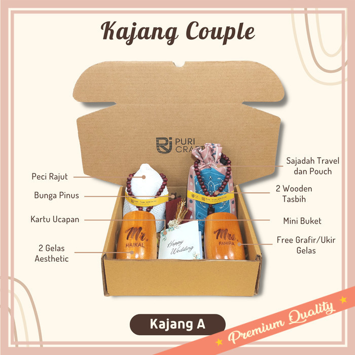 

Hampers buat pacar teman sahabat bestie unik lucu keren kekinian / KAJANG Series FREE UKIR Kado Pernikahan Hampers Wedding Nikah Sajadah - Kajang A, Wedding