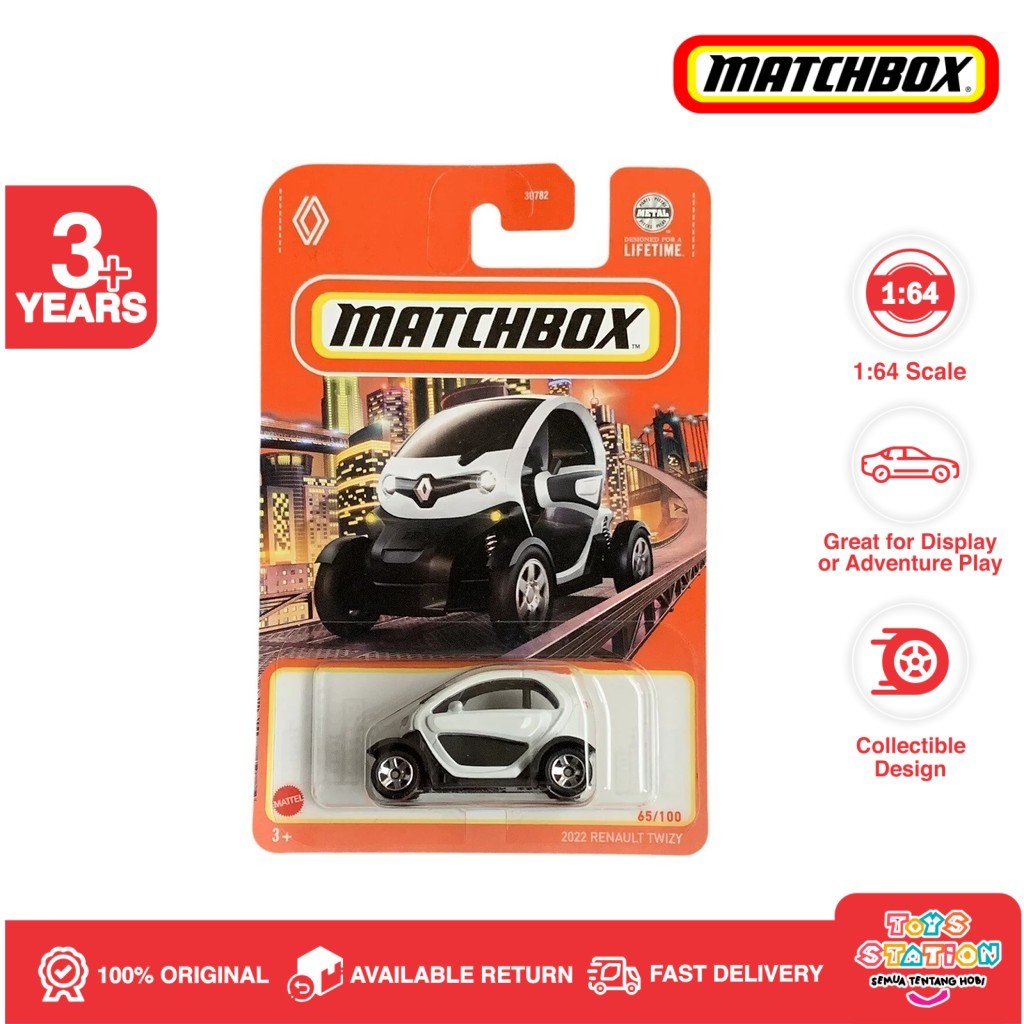 Matchbox 2022 Renault Twizy Putih