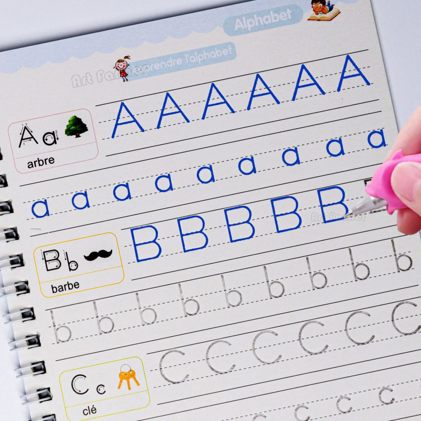 

Reusable Writing Paste Calligraphy Handwriting Copybook for Kid Children's Book English Multiplication and Division Practice Toy