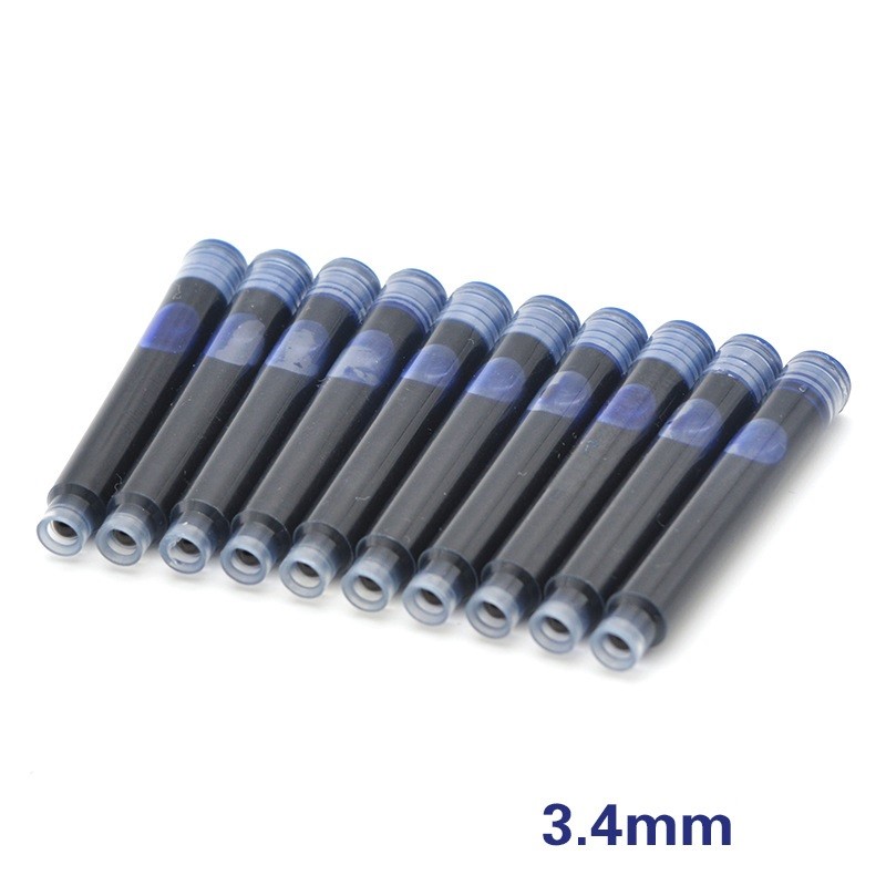 

10pcs Lot 3.4mm Calligraphy Fountain Pen Red Black Blue Ink Sacs Refill Writing Pen Accessories School Office Supply Stationery