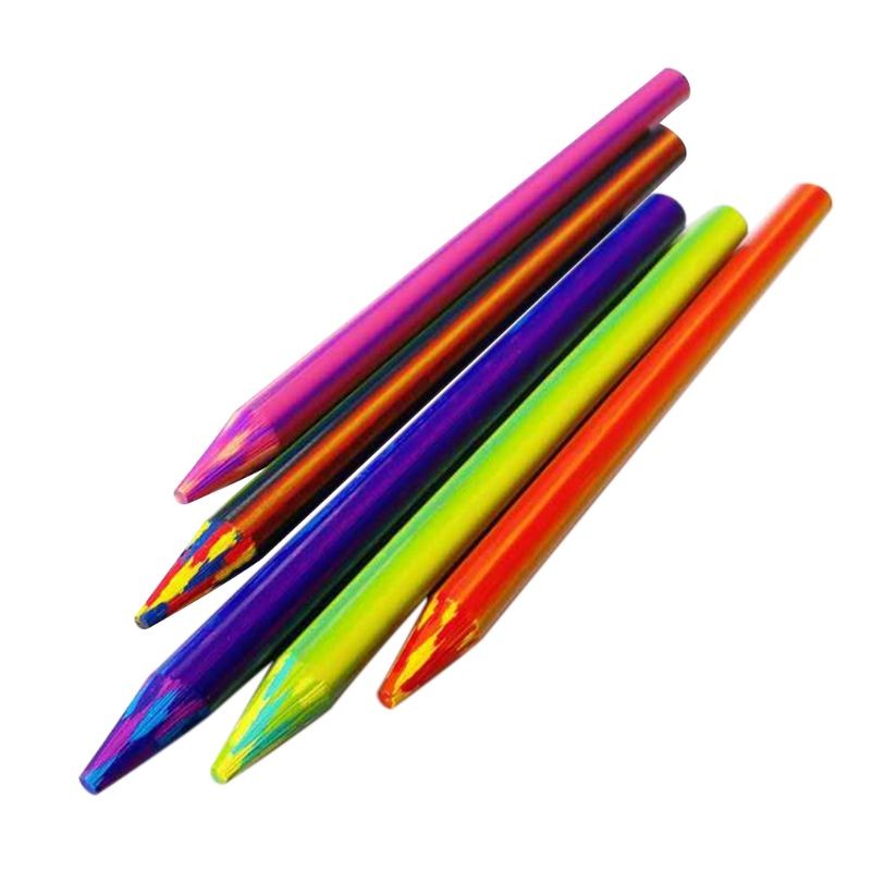 

Rainbow Pencil Leads 5.6mm for Adult Kid Beginner Drawing Lover 5pack