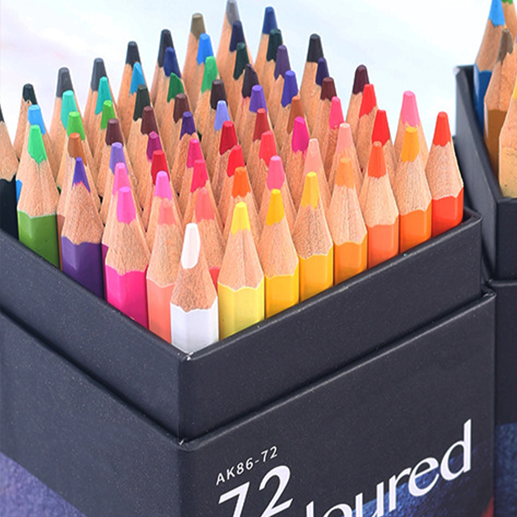 

36\48\72 Colors Oil Colored Pencils Artist Pencils Set Soft Series Lead for Coloring Book Sketching Drawing Adults Art Supplies