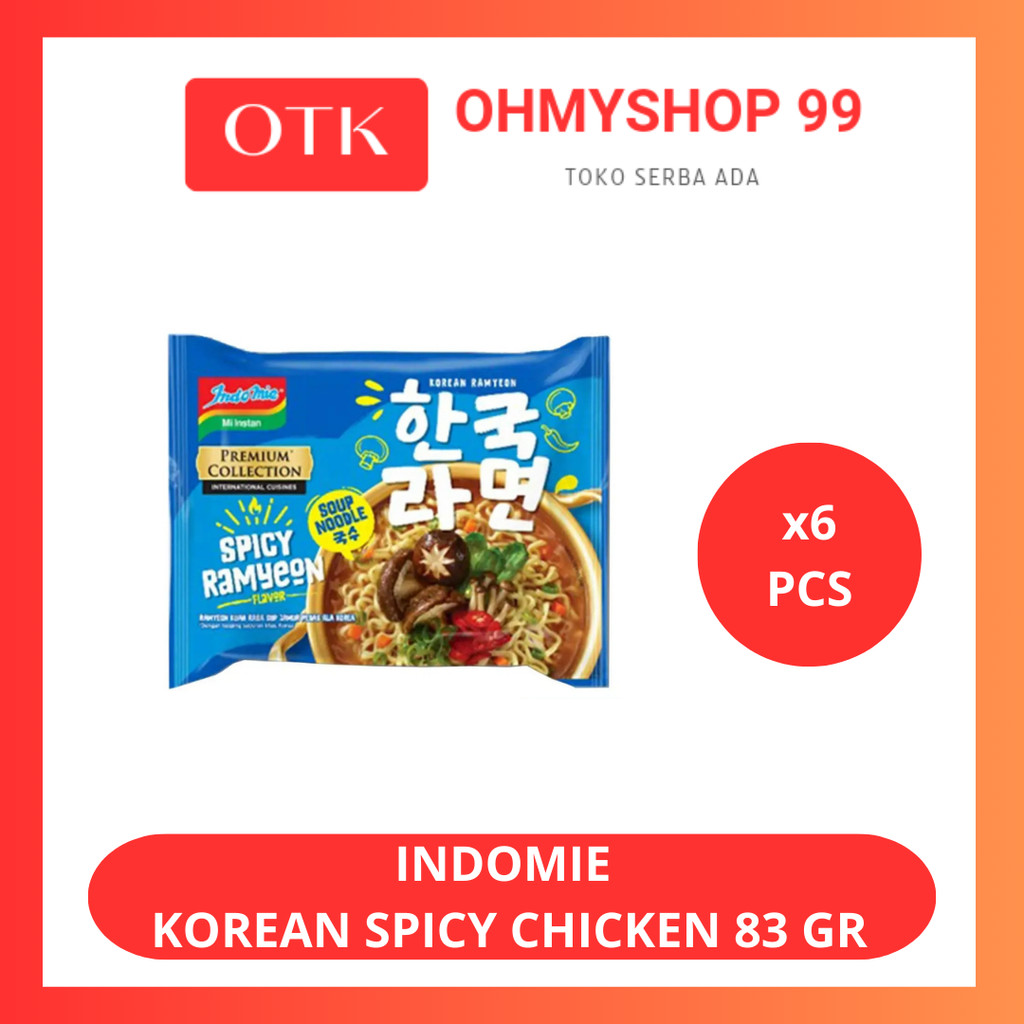 

Indomie Premium Collection Spicy Ramyeon 6x83gr