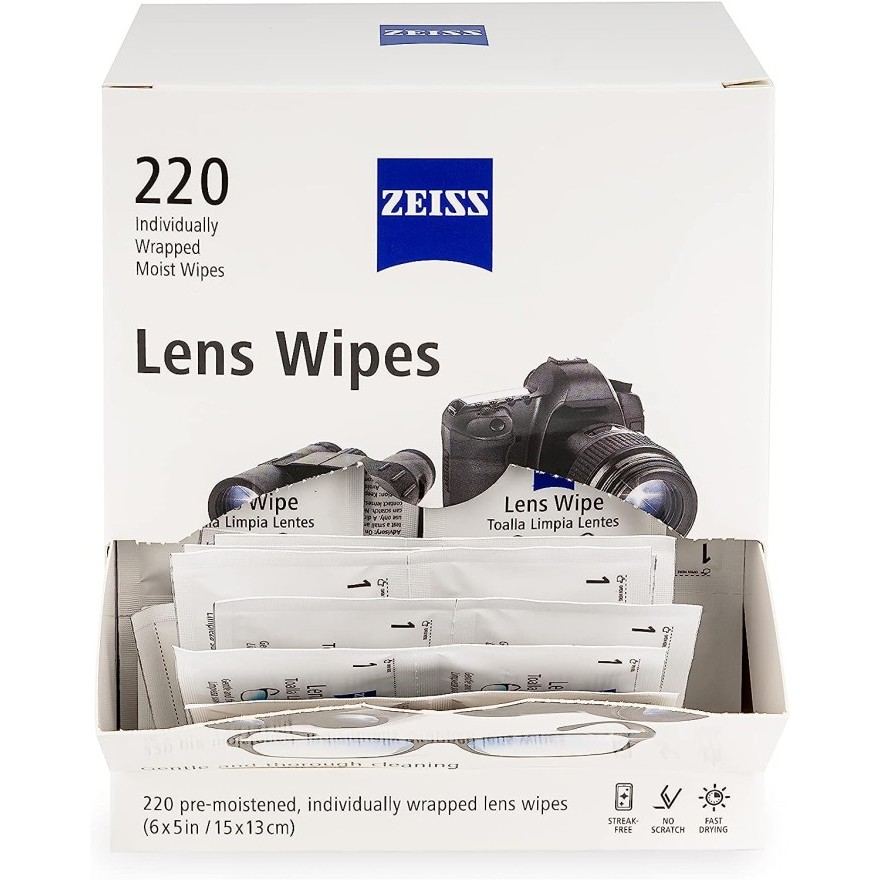 

Zeiss Pre-Moistened Lens Cleaning Wipes | Lensa | Kamera | Kacamata - Single