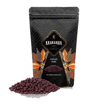 

Krakakoa - Gourmet Nibs, 70% Dark Chocolate / Coklat Hitam