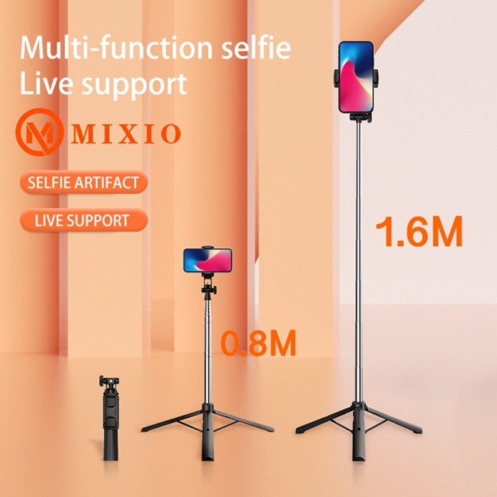 MIXIO A31 160CM Tongsis Bluetooth Selfie Stick Tripod - 160cm