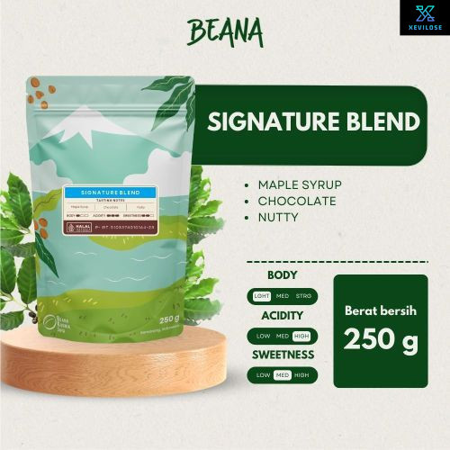 

Signature Blend" Coffee Roasted Beans | Blend Kopi Robusta Arabica 250gr - Beana Roastery Semarang