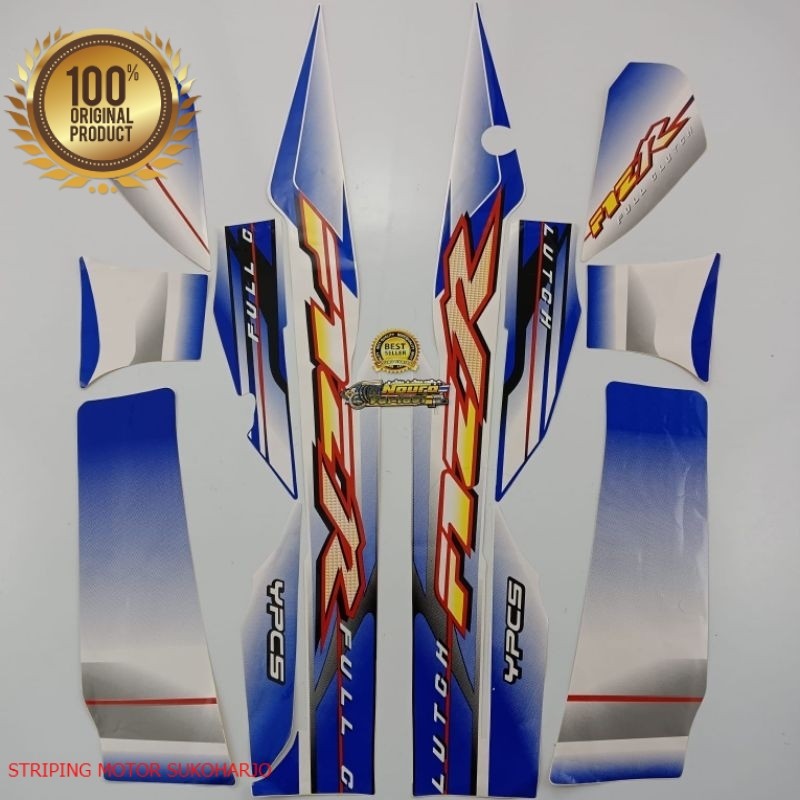 (ORI) striping yamaha fizr f1zr fiz r putih biru 2003  kualitas original