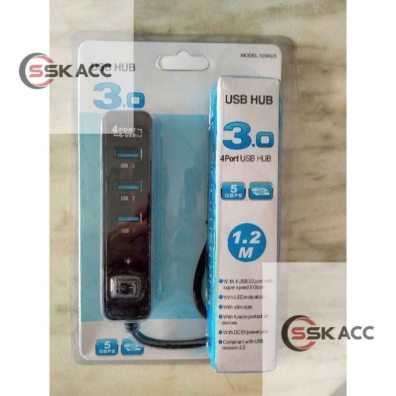 USB Hub Saklar 4-Port USB 3.0 / USB Hub 4 port / USB Hub 3.0 / USB Hub SSKACC