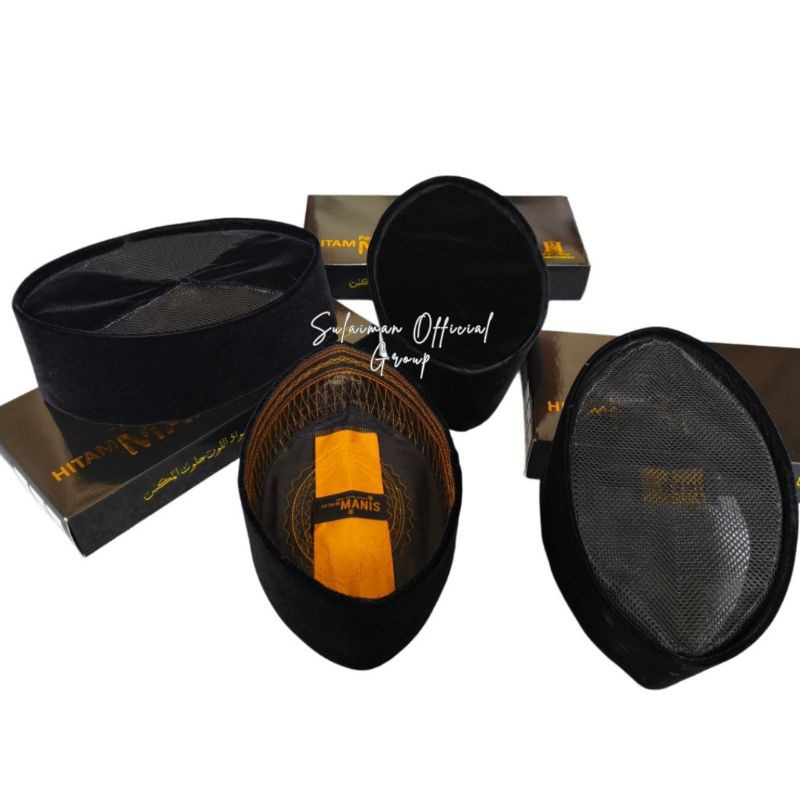 Peci Hitam Polos AC SILANG AC FULL AC NON AC Kopiah Ceper Standar Jumbo Songkok Hitam MANIS KOTA INT