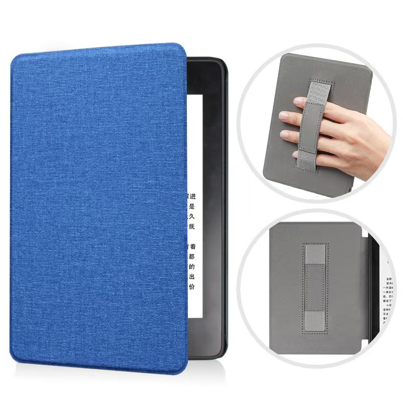 For Kindle Paperwhite 7th 6th 5th Generation Case 6 Inch PU Leather Case with Hand Strap DP75SDI EY2