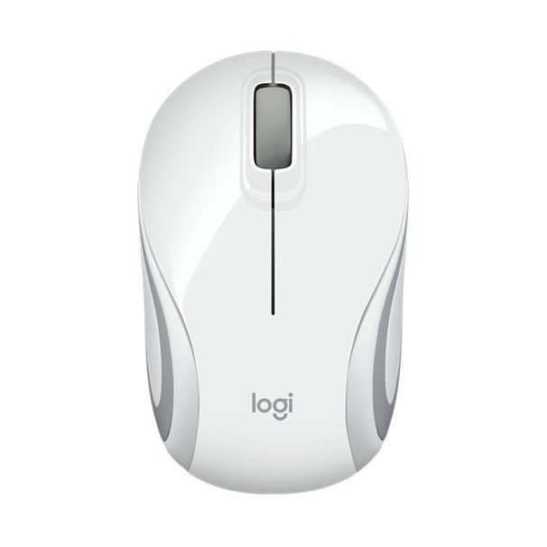 Mouse Wireless Logitech M187 Original / Mouse Logitech M187 - Hitam - Putih