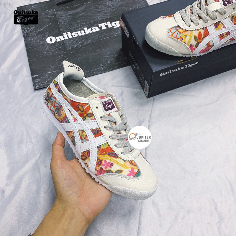 Promo Sepatu #Onitsuka Tiger Leather Liberty/Flower •Free paparbaq dan kaos kaki•
