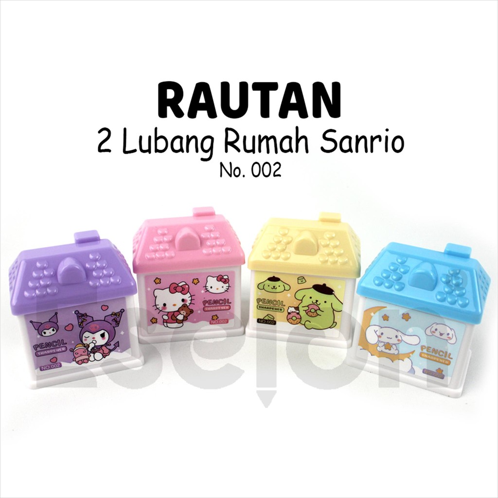 

1buah Rautan Mini RUMAH 002 / Serutan Pensil 2 size Motif Boneka