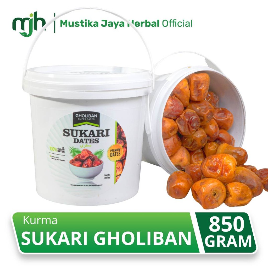 

Kurma Sukari Gholiban Super Premium 850Gr I Sukari Dates