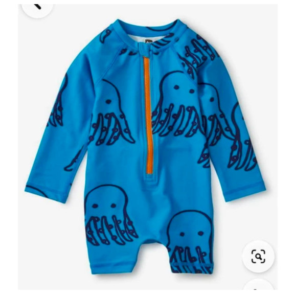 BAJU RENANG SWIMSUIT TEA JELLYFISH MOTIF ANAK PEREMPUAN