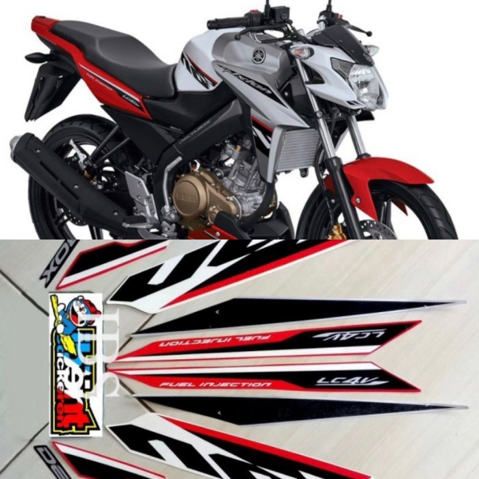 STRIPING YAMAHA VIXION R ADVANCE PUTIH 2017 STIKER LIS POLET STIKER