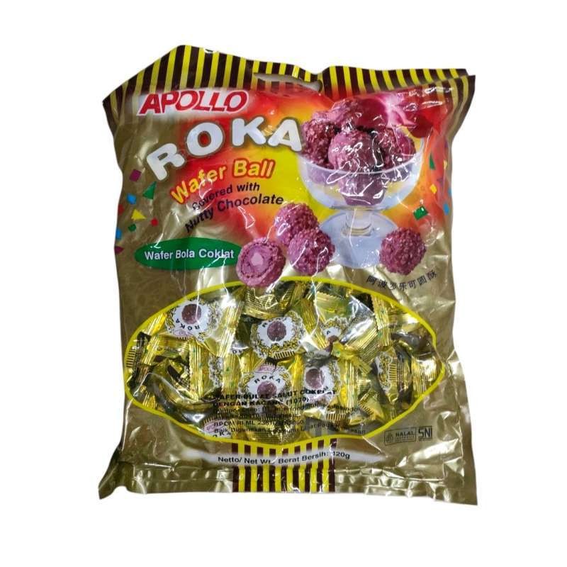 

Apollo Roka Wafer Ball Bola Cokelat 420gr