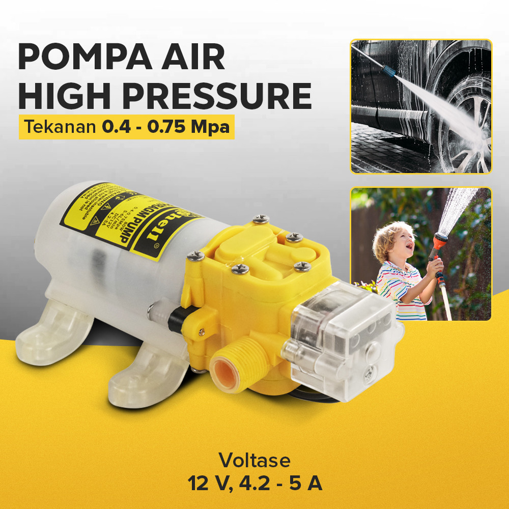 

- Shell Pompa Air High Pressure Car Washing Water Diaphragm Pump 80W - D-1 -