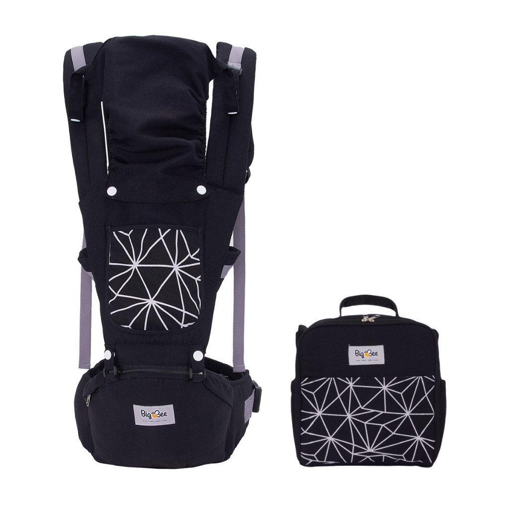 JH77YT Big Bee Promo Bundling Gendongan Hipseat + Tas Kecil Polygonal Series
