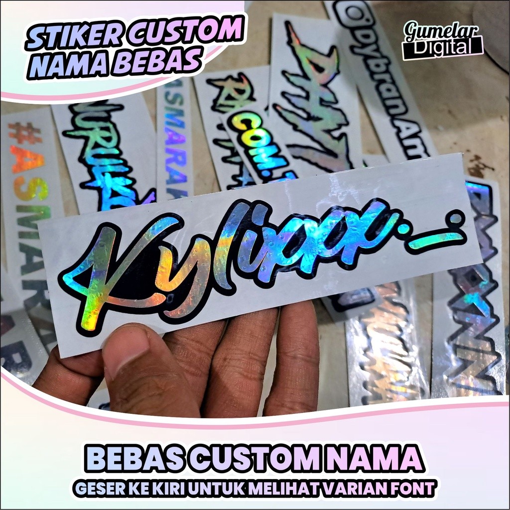 

STIKER CUSTOM NAMA BEBAS 140 PILIHAN FONT KEREN