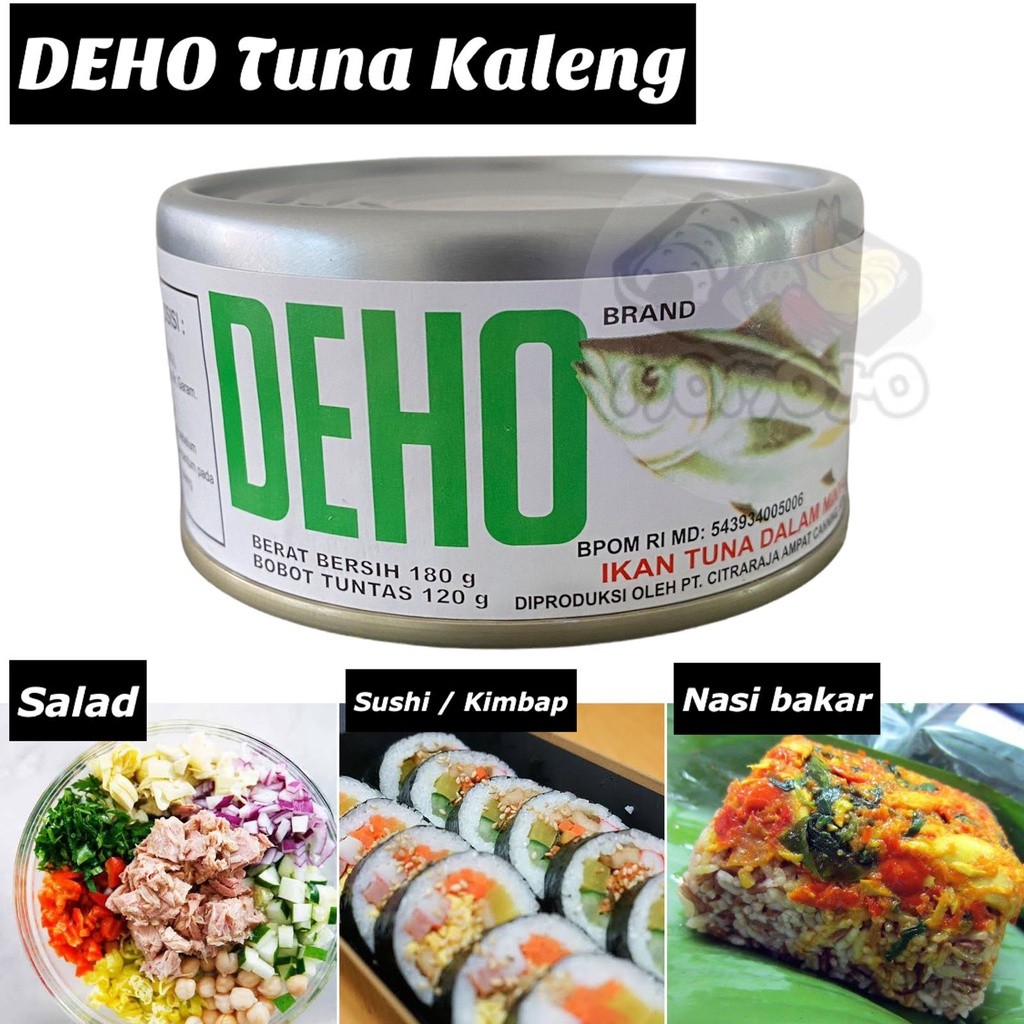 

Deho Chunk Tuna in Oil 180 gram / Ikan Tuna Kaleng dalam Minyak 180gr