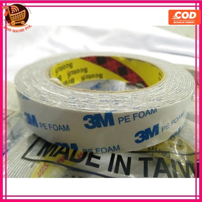 

LMP PE Foam Double Tape 3M Isolasi Busa 2 sisi 20mmx4m