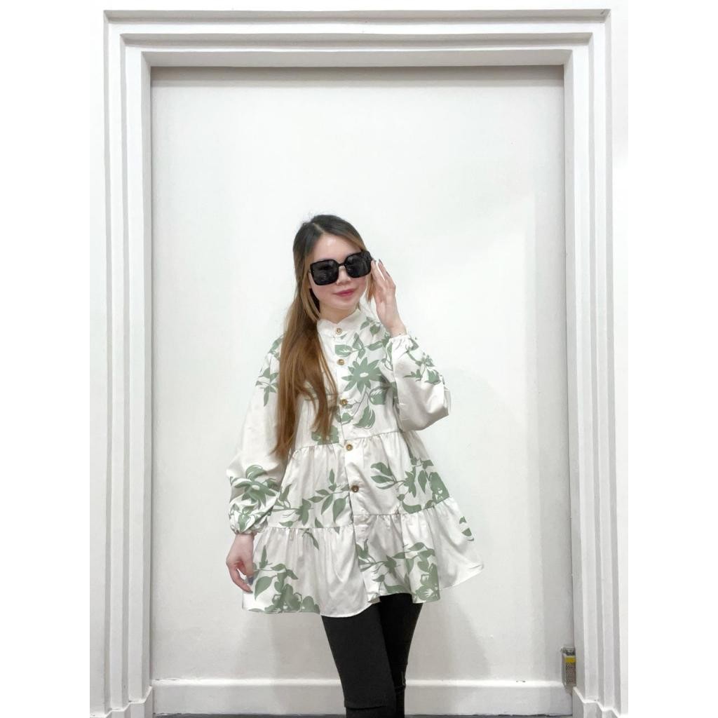 Blouse Mirsany Shakila Oversize Bunga-Bunga Twiscone