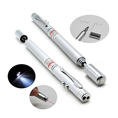 

Laser Ponter 5in1 Alat Tulis Pena Pulpen Tinta Hitam Laser Senter Pointer Persentasi Teleskopik Magnet